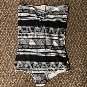 Rare AA Strapless Aztec Tribal Body Suit